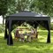11 x 11ft Grey Portable Pop-Up Canopy Screen House with 4 Mesh Sidewalls and Adjustable Height